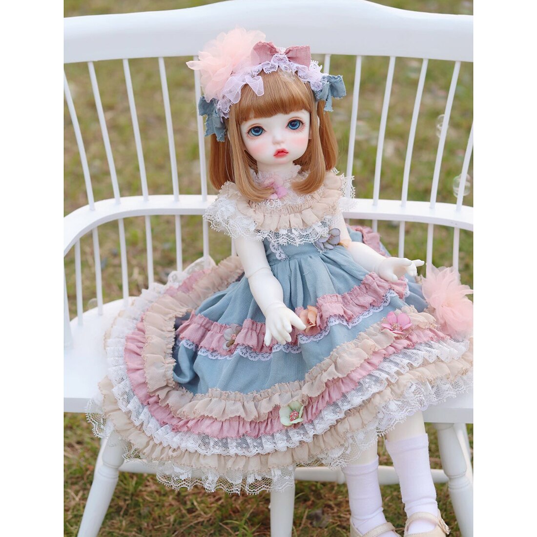 ロマンチックな花虹ため1/6 bjd人形脳トレーニングのおもちゃ子供キッズ教育玩具誕生日ギフト-なし人形