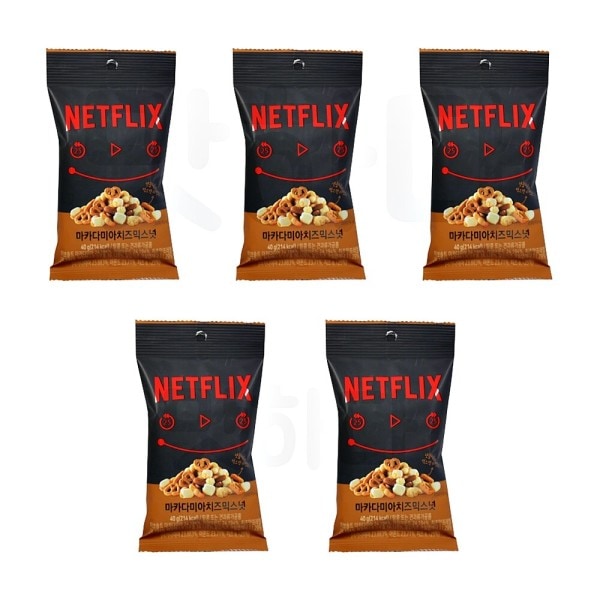 ネットフリックス マカダミアチーズ ミックスナッツ 40g 5個