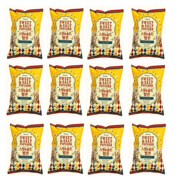 甘しょっぱい 造花 スイートソルトポップコーン 140g x 12個入り 計1.68kg 野外 キャンプ 家庭 軽食