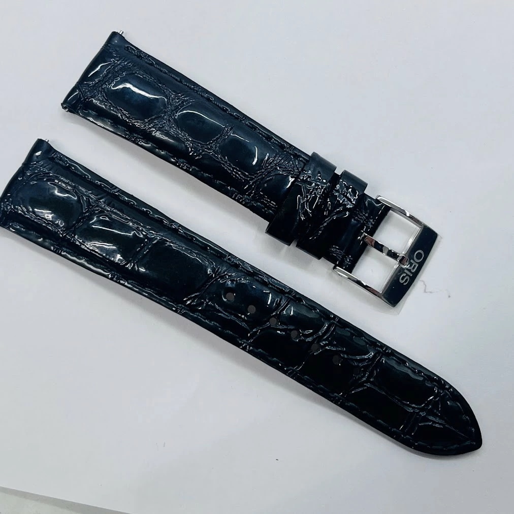 【未使用品】【送料無料】オリス純正レザーベルト07 5 19 60　ビッグクラウンダイヤモンドメール便でお送りします【代引き不可】
