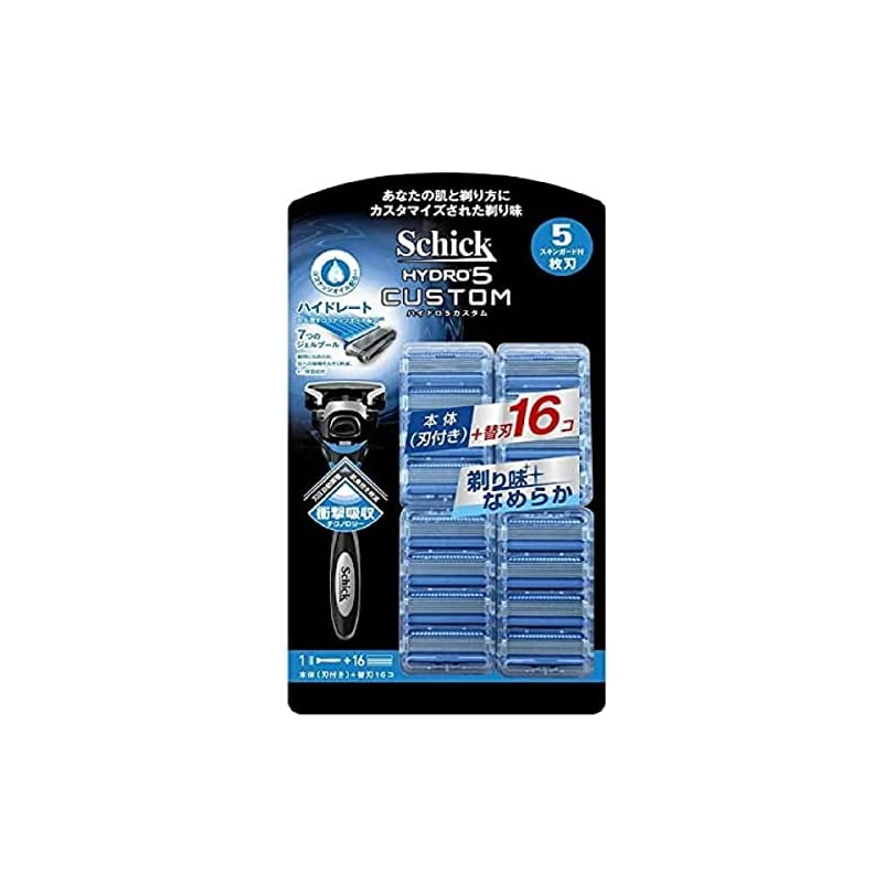 シック ハイドロ5 カスタム 替刃 17個 5枚刃 ひげそり 髭剃り SCHICK HYDRO5 CUSTOM 1個 (x 1)