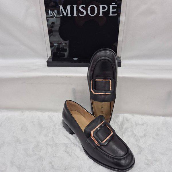 By 女性 ゴールド装飾 クラシック ローファー 112HT339DH012 BLACK 3 JJ 14,167円