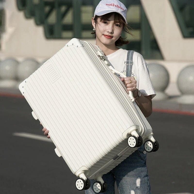 2024 超軽量韓国スーツケースファッション キュートで寛大マルチカラートートバッグを運ぶスーツケース