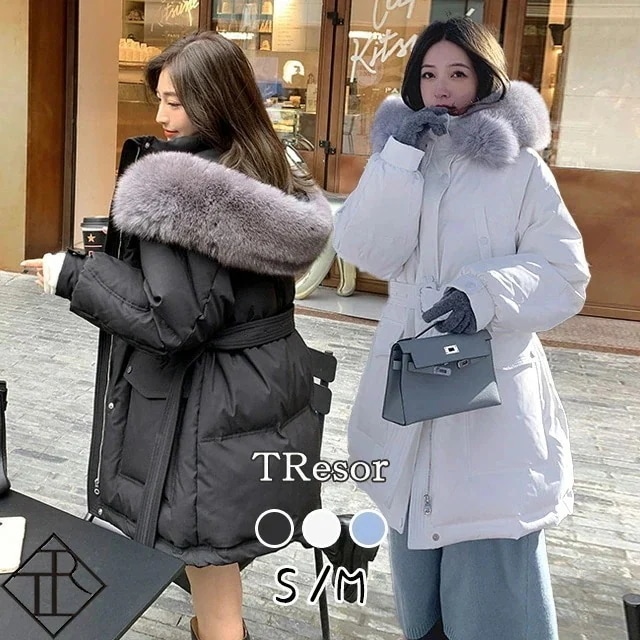 【急速出荷!】ファーダウンジャケット レディース ロング ダウンジャケット ダウンコート レディース ロング アウター 大きいサイズ 中綿 コート ミドル丈服 おしゃれ カジュアル 普段使い 暖かい 8,229円