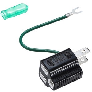 他サイト： サンワサプライ　3P2P変換アダプタ(ブラック)　TAP-AD8BKの商品画像