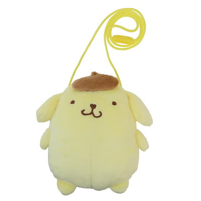 Qoo10] サンリオ ポムポムプリン ポシェット ぬいぐるみネ