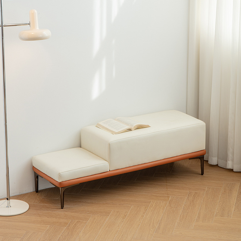 スツール 2段式 北欧 オットマン ドレッサーチェア おしゃれ インテリア シンプル モダン 高反発クッション 防錆 ホワイト イエロー 35,620円