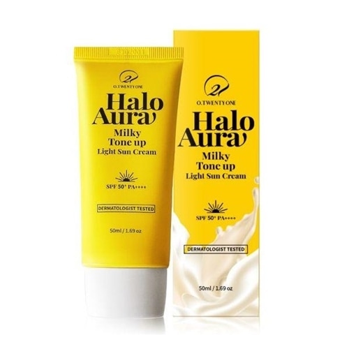 ヘイロー オーラ ミルキー トーンアップ ライト 日焼け止め SPF50+ PA++++ 50ml X 2