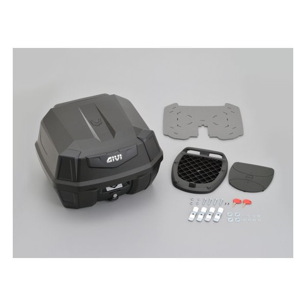 リアボックス B42N-ADV 未塗装ブラック（ブラックパネル）バックレスト 42L D22124