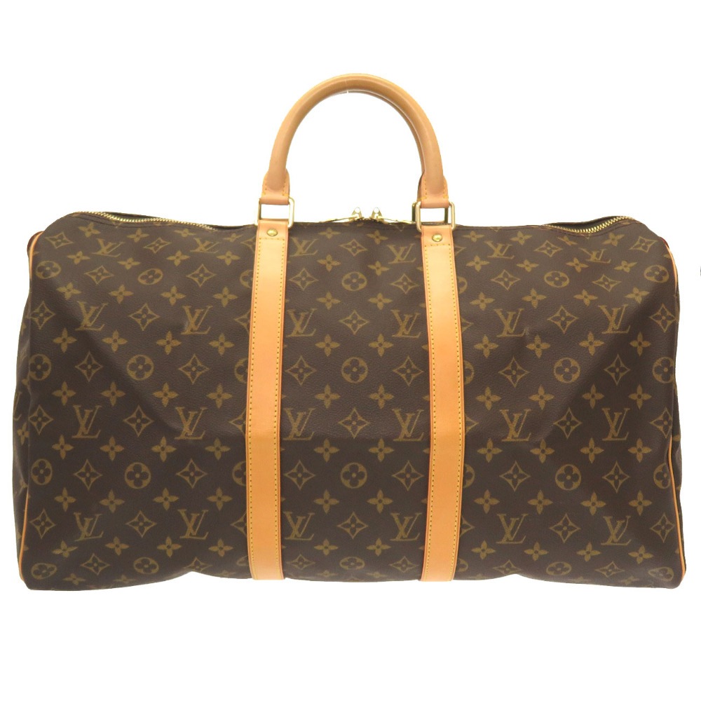 美品 キーポル50 モノグラム M41426 ボストンバッグ モノグラムキャンバス/モノグラム ブラウン LV 0072【中古】 メンズ