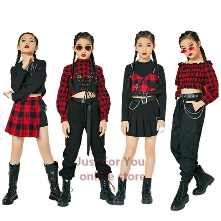 最新の製品 4種類お選べる！ キッズダンス衣装 セットアップ 女の子 ダンス衣装 ガールズ チアダンス スカート パンツ 上下セット キッズ ダンス 衣装 子供服 ヒップホップ
