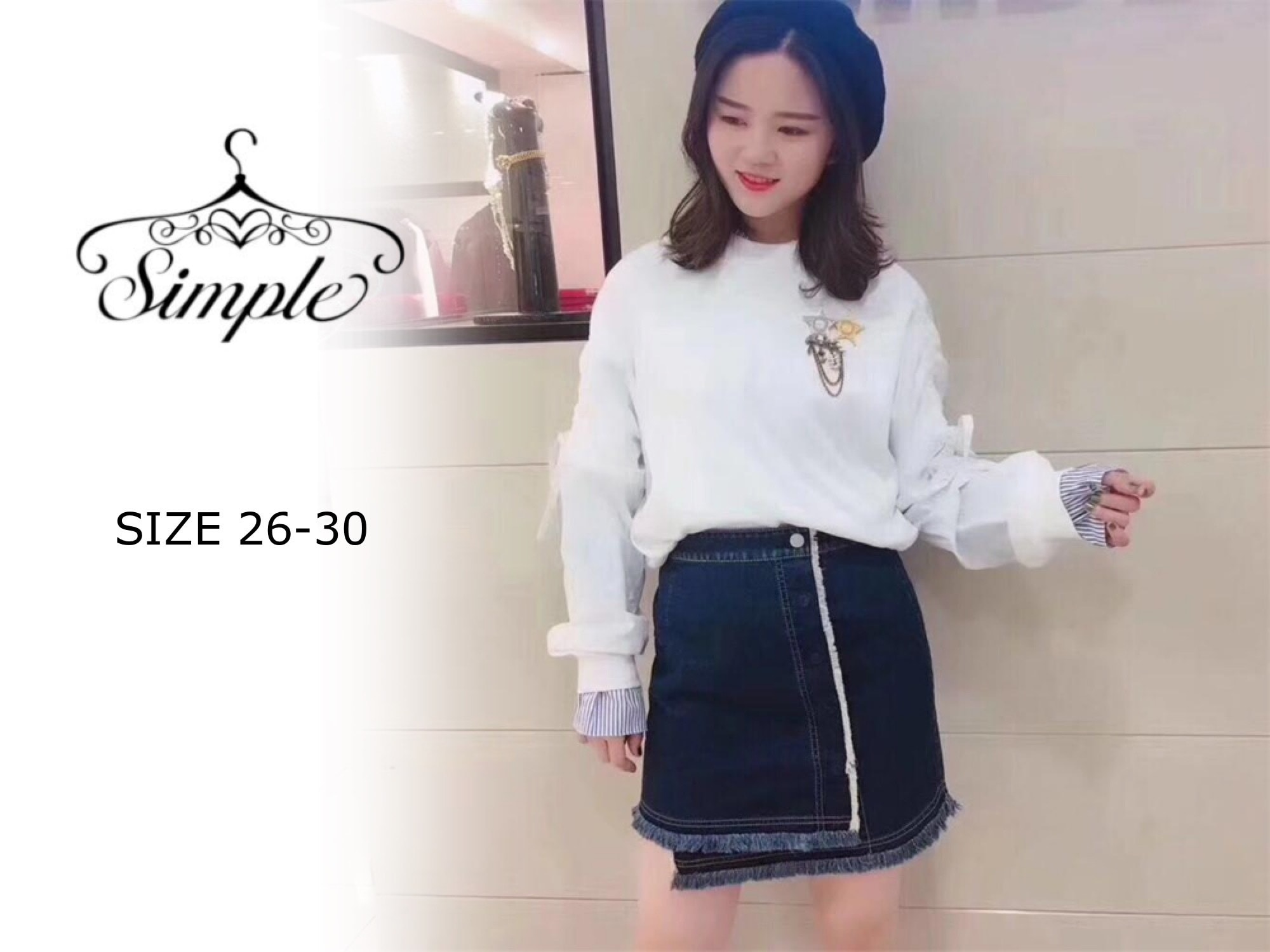 巻きスカート風 フリンジ デニム レディース スカート ミニ 韓国 ミニスカート 台形 おしゃれ 20代 30代 夏 春 切りっぱなし フロントボタン ショート 女性 カジュアル ナチュラルウエス 6,073円