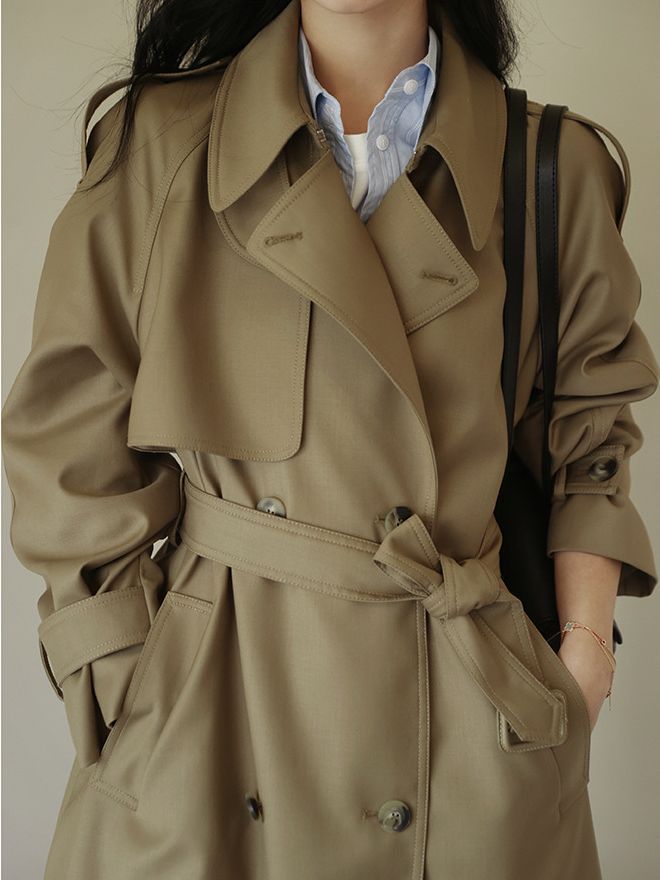 トレンチコート レディース 40代 気質ロングコート 春 アウター 大きいサイズ アウター 30代 40代 50代トレンチコート