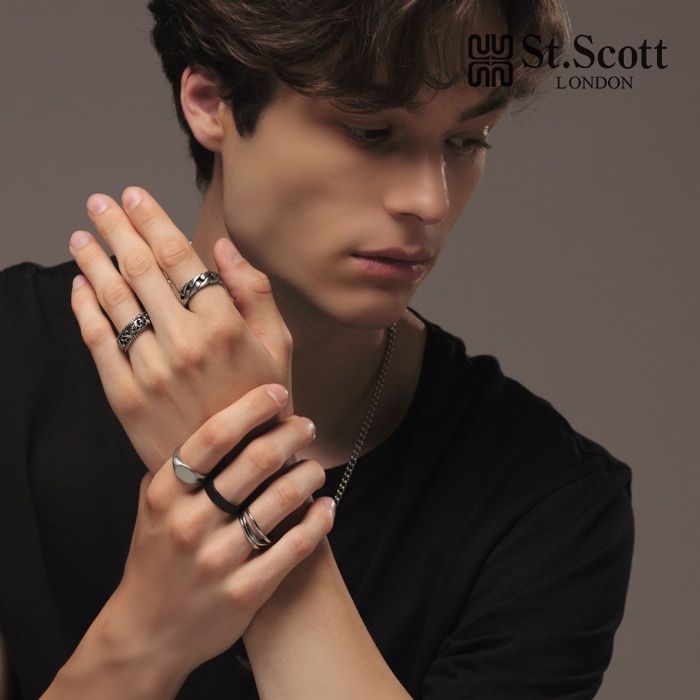ST.SCOTT LONDON STJ-SR4005テオドールSR4007ニノSR4009レビンサンディングメンズリング