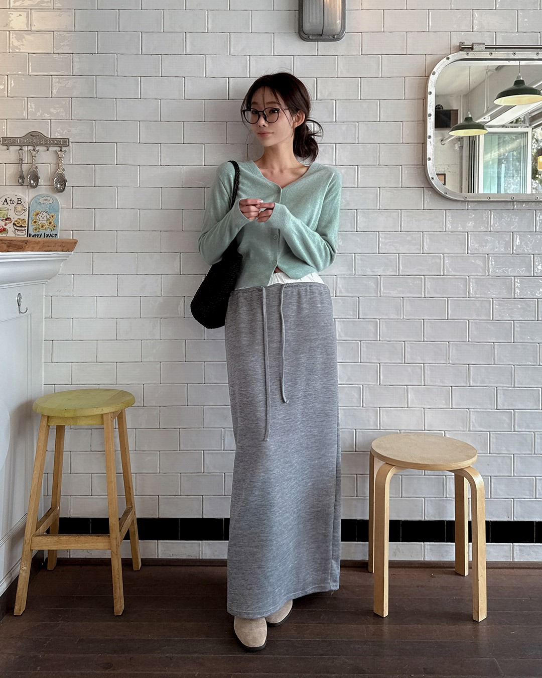 レロットロングスカート韓国ファッション レディース