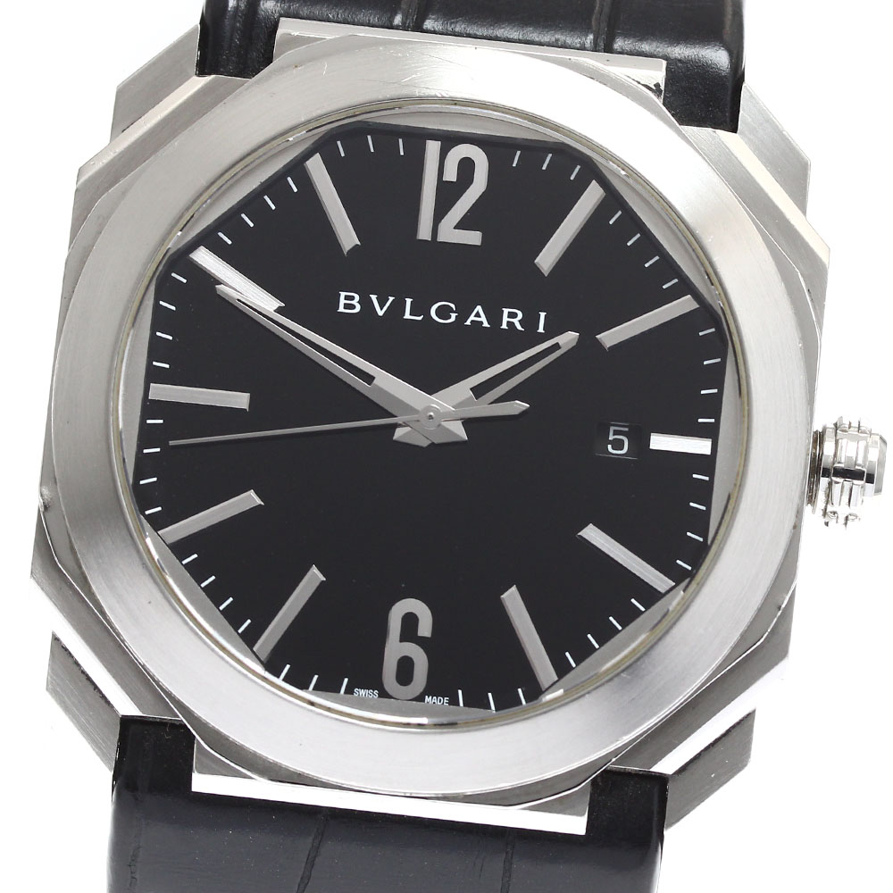 訳あり ブルガリ BVLGARI BGO41S オクト デイト 自動巻き メンズ _903737【中古】