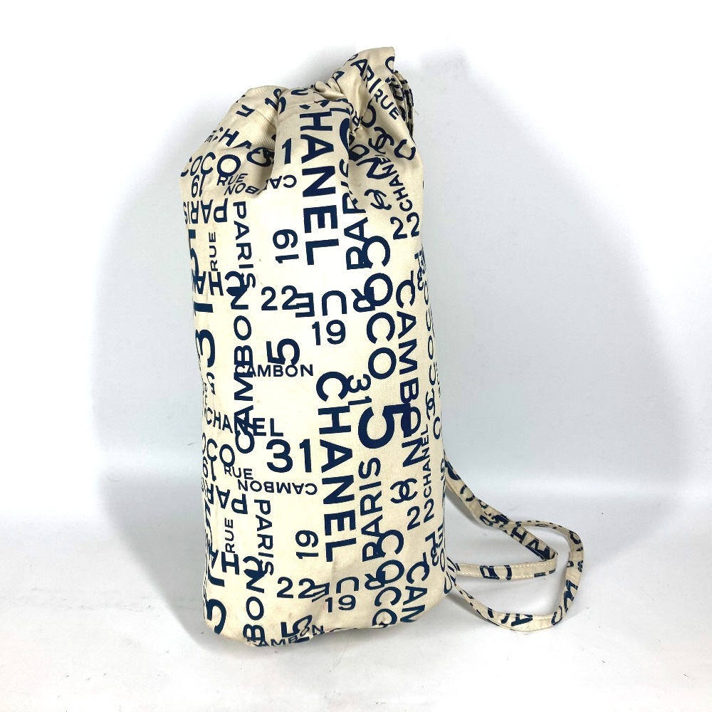 ショルダーバッグ バイシーライン ビーチバッグ 肩掛け ロゴ 巾着バッグ キャンバス ホワイト