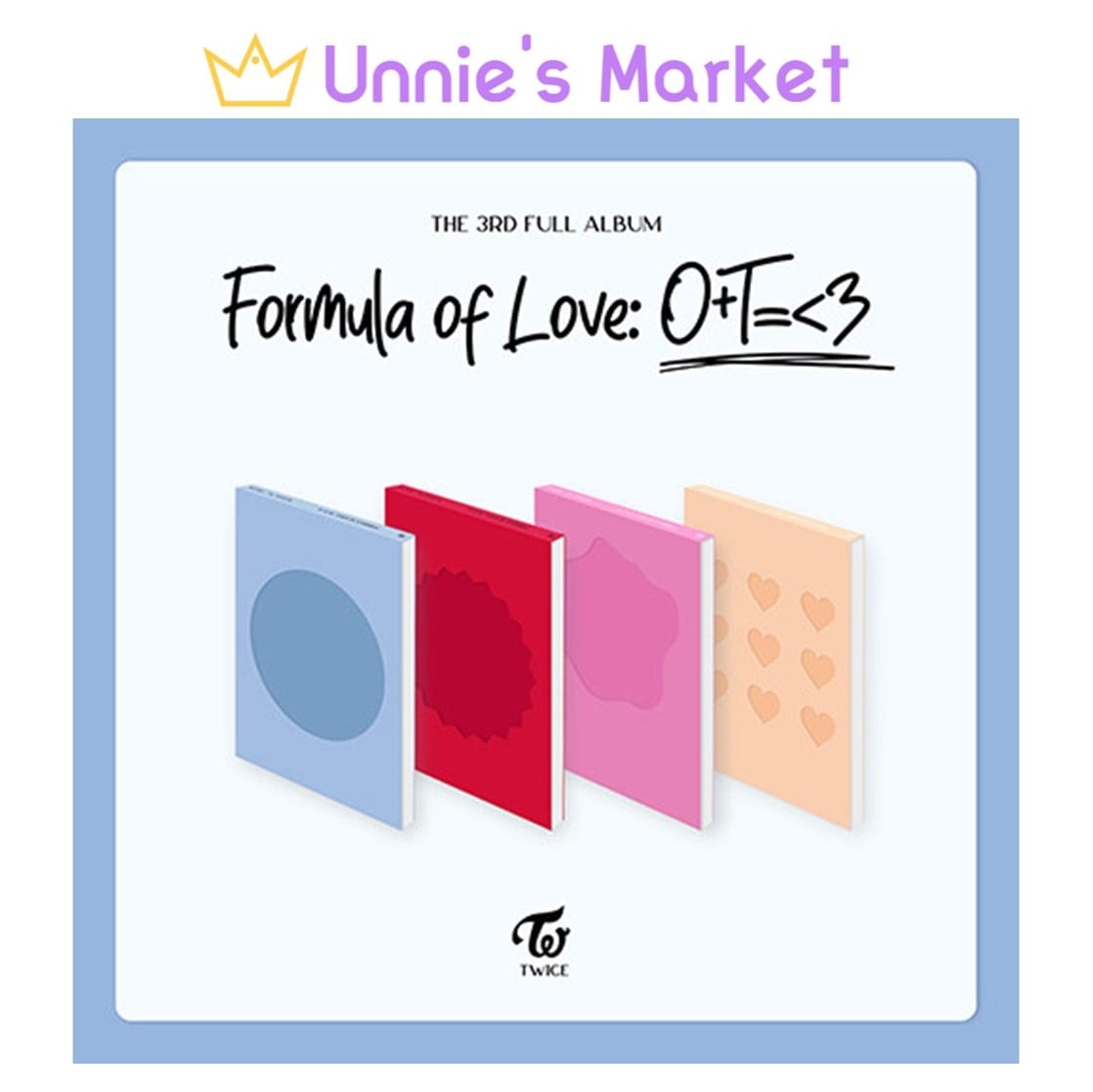 [SET] TWICE [Formula of Love] 3rd Album + Free Photocard 1EA(fan-made)