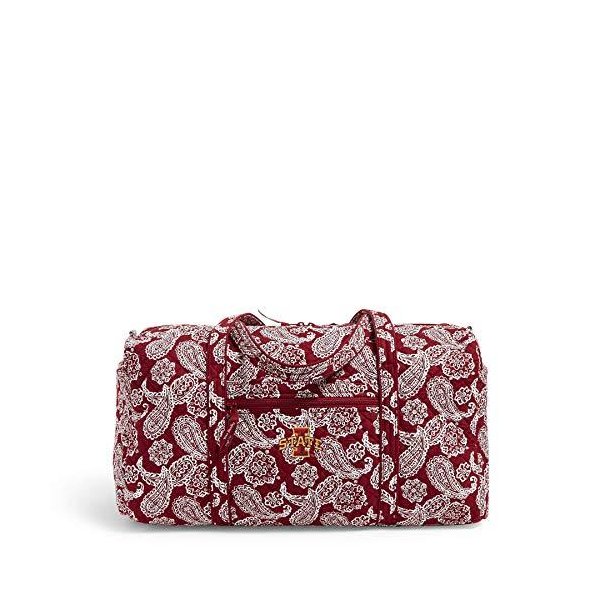 Vera Bradley Collegiate Large Travel Duffle Bag (Multiple Teams Available)， Iowa State University Ca