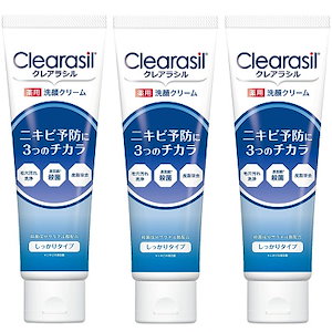 クレアラシル ニキビ 薬用洗顔フォーム しっかりタイプ120g x3個