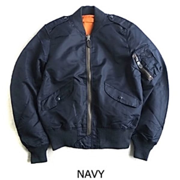 US/L-2Bフライトジャケット7448E モデルレプリカ ネイビー S