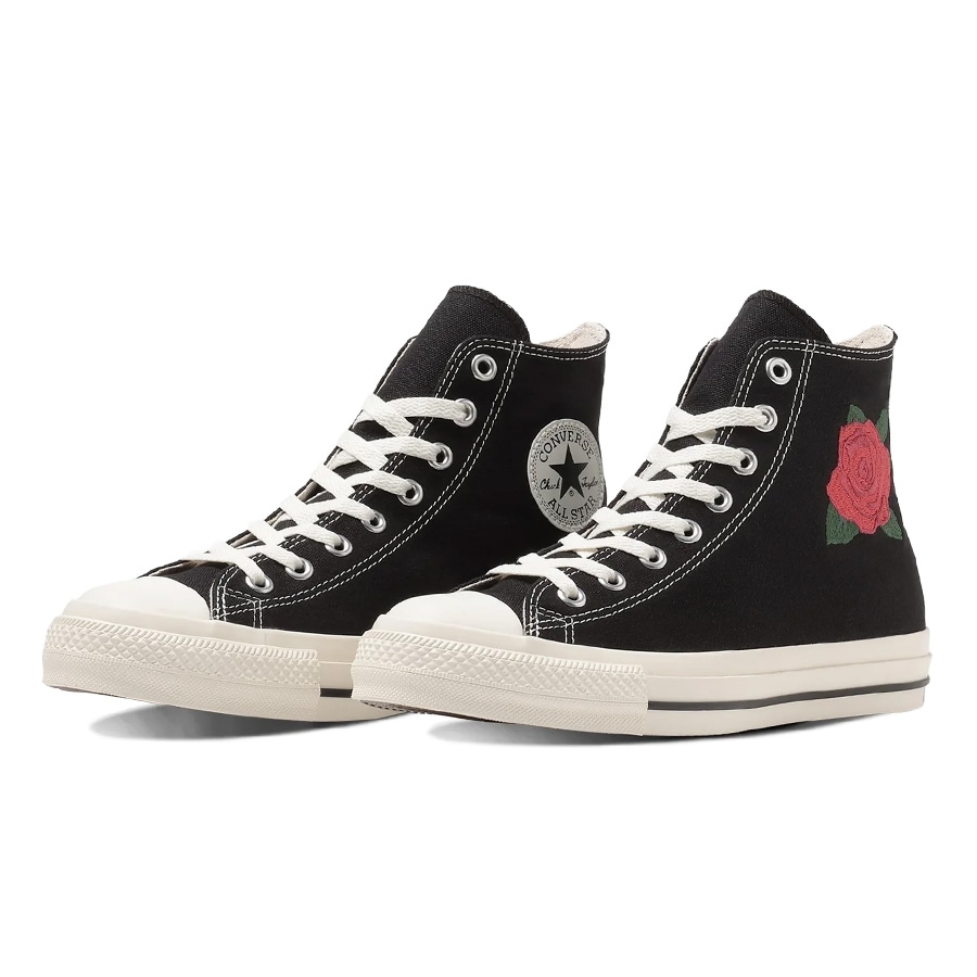 コンバース スニーカー メンズ オールスター アール ローズ エンブロイダリー ハイ ブラック CONVERSE ALL STAR R ROSEEMBROIDERY HI BLACK