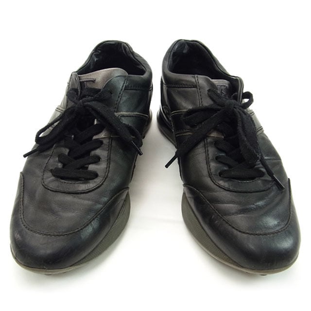 スニーカー /メンズ ロゴ 5 ブラック 中古