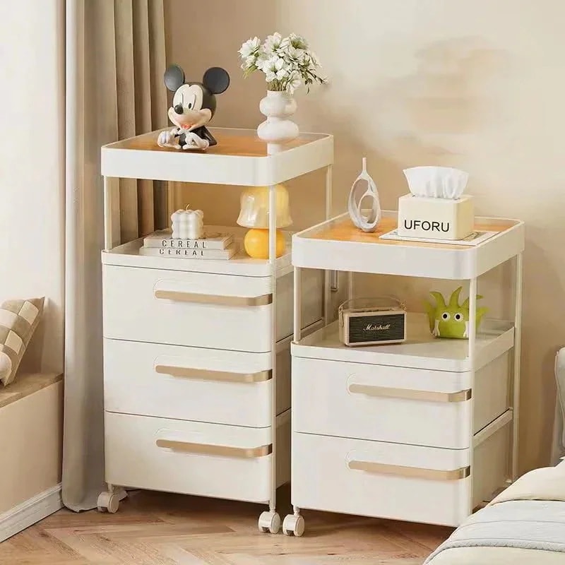 収納 一体式キッチンワゴン キャスター付き 収納ボックス 3段 キッチン 収納 三 収納ボビー ワ