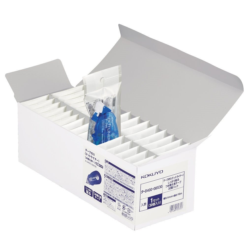 （まとめ買い）テープのり ドットライナー つめ替え用テープ 30個パック タ-D400-08X30 [x3] 21,110円