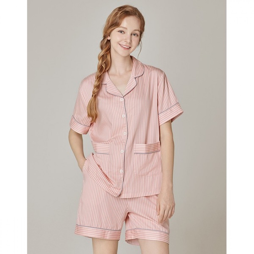 [BYC] コットンレーヨン半袖レディースパジャマNRZ1017