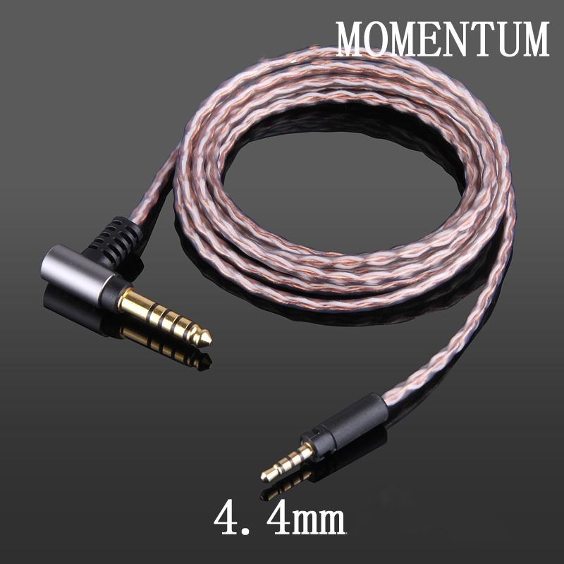 リケーブル 6N 交換ケーブル ヘッドホン ゼンハイザー MOMENTUM 44mm 25mm バランス コード 単結晶銅 イヤホンコード HD400S 350BT