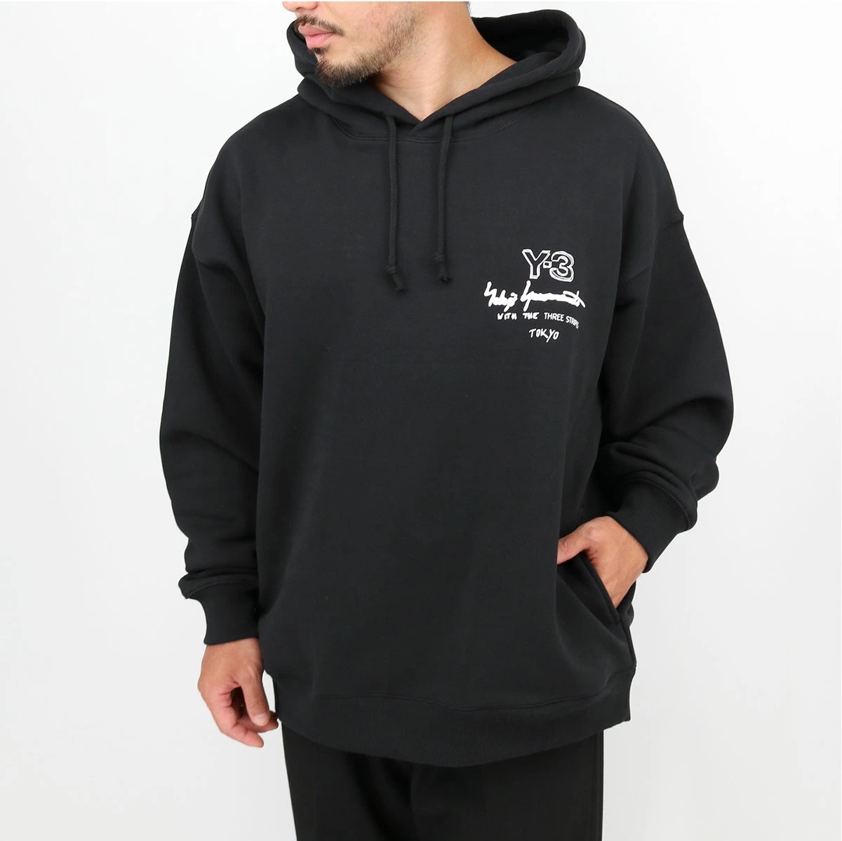 Y-3 ワイースリー GRAPHIC FT HOODIE KB2604 ロゴプリント フレンチテリー フーディー 長袖 LS パーカー メンズ レディース ユニセックス ブランド