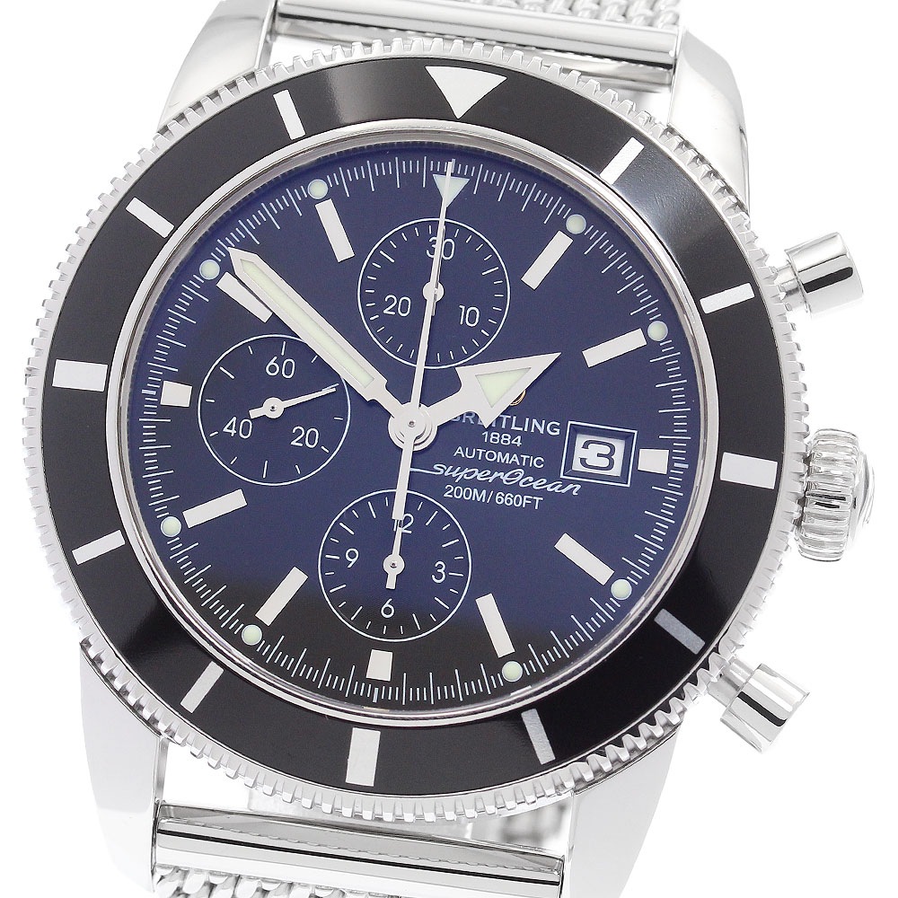 ブライトリング BREITLING A13320 スーパーオーシャン ヘリテージ クロノグラフ 自動巻き メンズ 良品 _896310【中古】