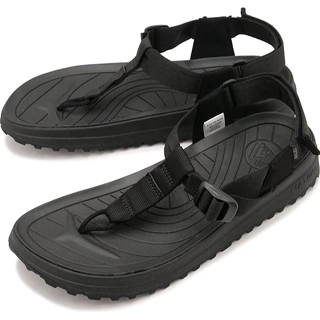 ソルスティス [MS090001] メンズ・レディース 靴 トングサンダル ビブラムソール BLACK/BLACK 正規取扱店