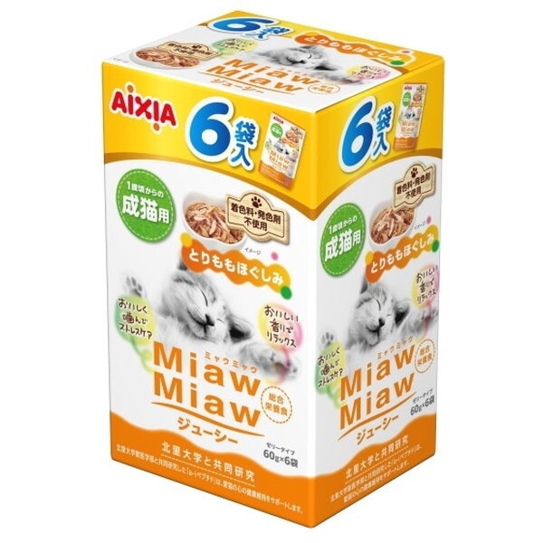 MiawMiawW[V[6P Ƃق 360g(60gx6)