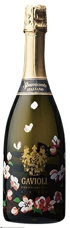 ガヴィオリ スプマンテエクストラドライ フラワーボトル750ｍl12本［白/泡/辛口/イタリア/エミリア/ロマーニャ]【本州(一部地域を除く)は送料無料】b