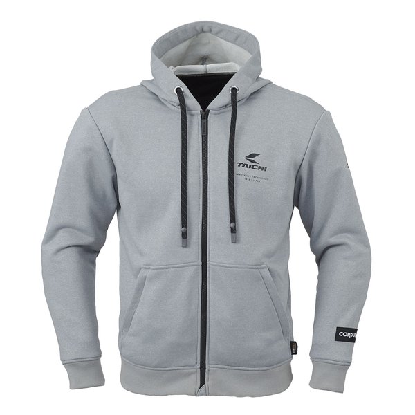 バイク用 春夏 コーデュラ フーディ ヘザーグレー/Lサイズ RSJ352/HEATHER GRAY/L