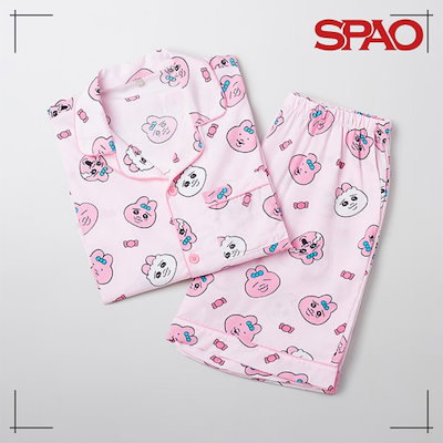 SPAO おぱんちゅうさぎ 半袖 パジャマ(PINK) SPAO おぱんちゅうさぎ 半袖 パジャマ(PINK) おぱんちゅうさぎ