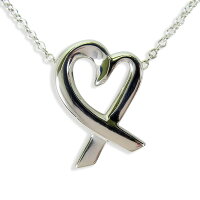 ラビングハート　ネックレス SV トップ11mm チェーン44cm