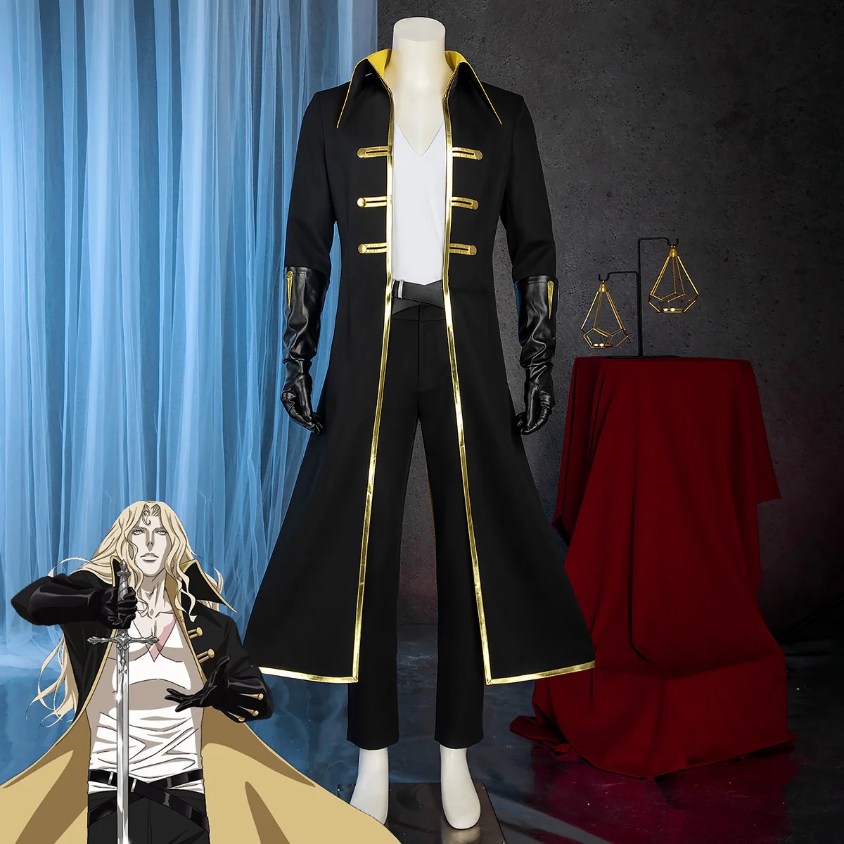 悪魔城ドラキュラ -キャッスルヴァニア-　アルカード　アドリアンツェペシュ　コスプレ衣装