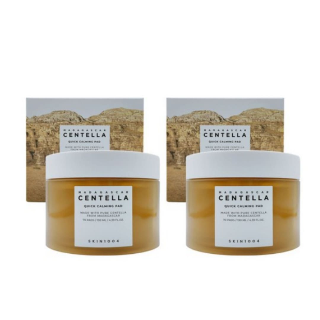 1+1 マダガスカルセンテラ クイックカーミングパッド 70枚+70枚 鎮静ケア 低刺激 高保湿ツボクサパッド 敏感肌対応 角質ケア トラブル肌ケア