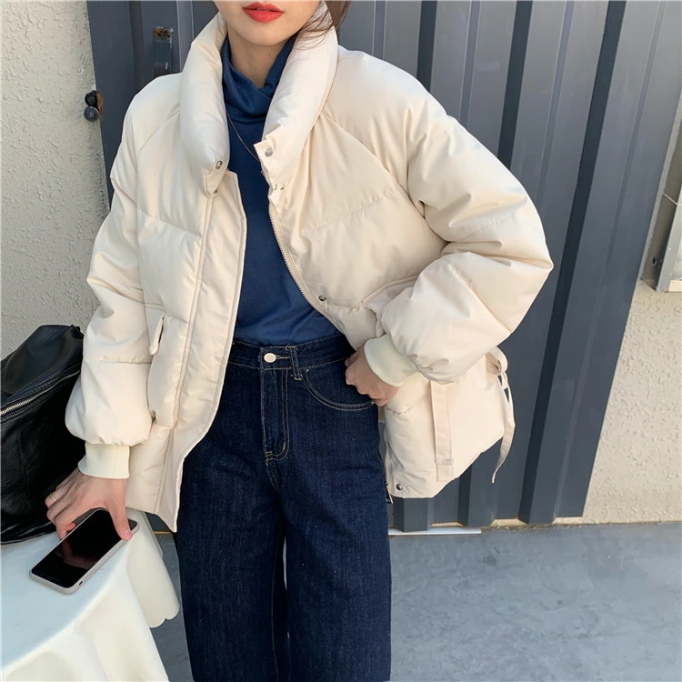 ふっくら中綿 あたたかい 防寒あったかBF風 かわいい ブルゾン厚手アウタージャンパー羽織るネックライクファッションフリース大人 ゆったりカジュアルストリートスタイルにサイズゆるダボシルエット 4,792円