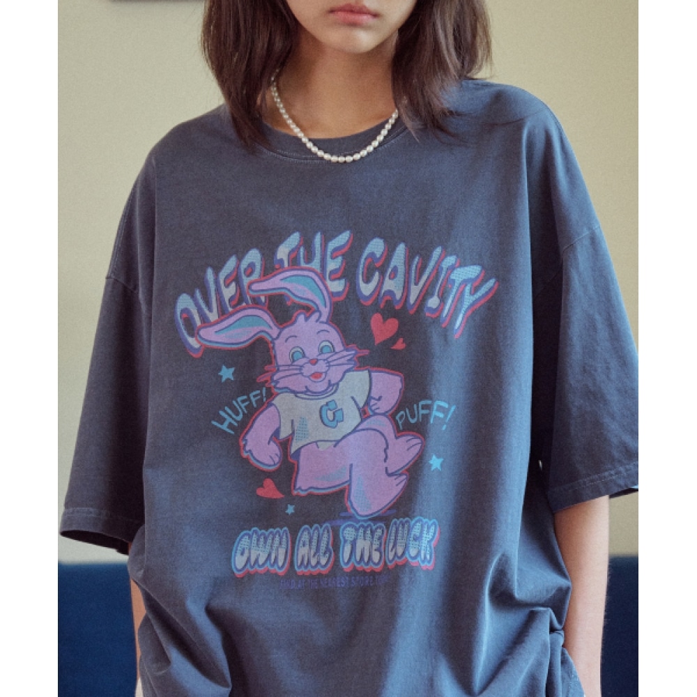 CPGN スタジオハフホッピーピグメントショートスリーブ T シャツダークブルー