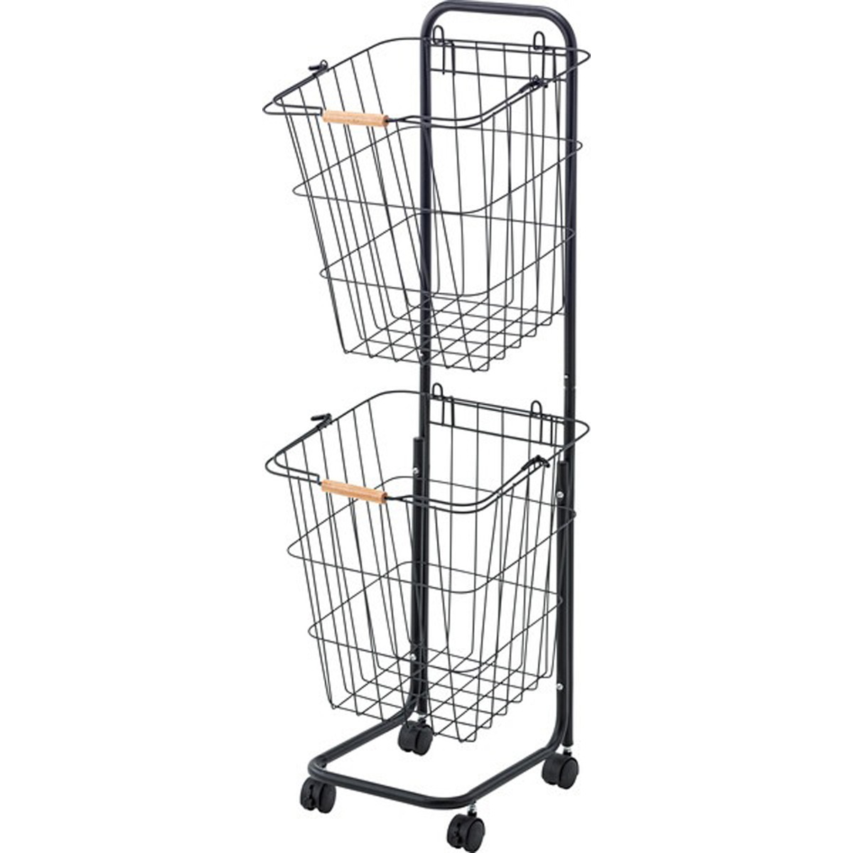 バスケットワゴン スチール 粉体塗装