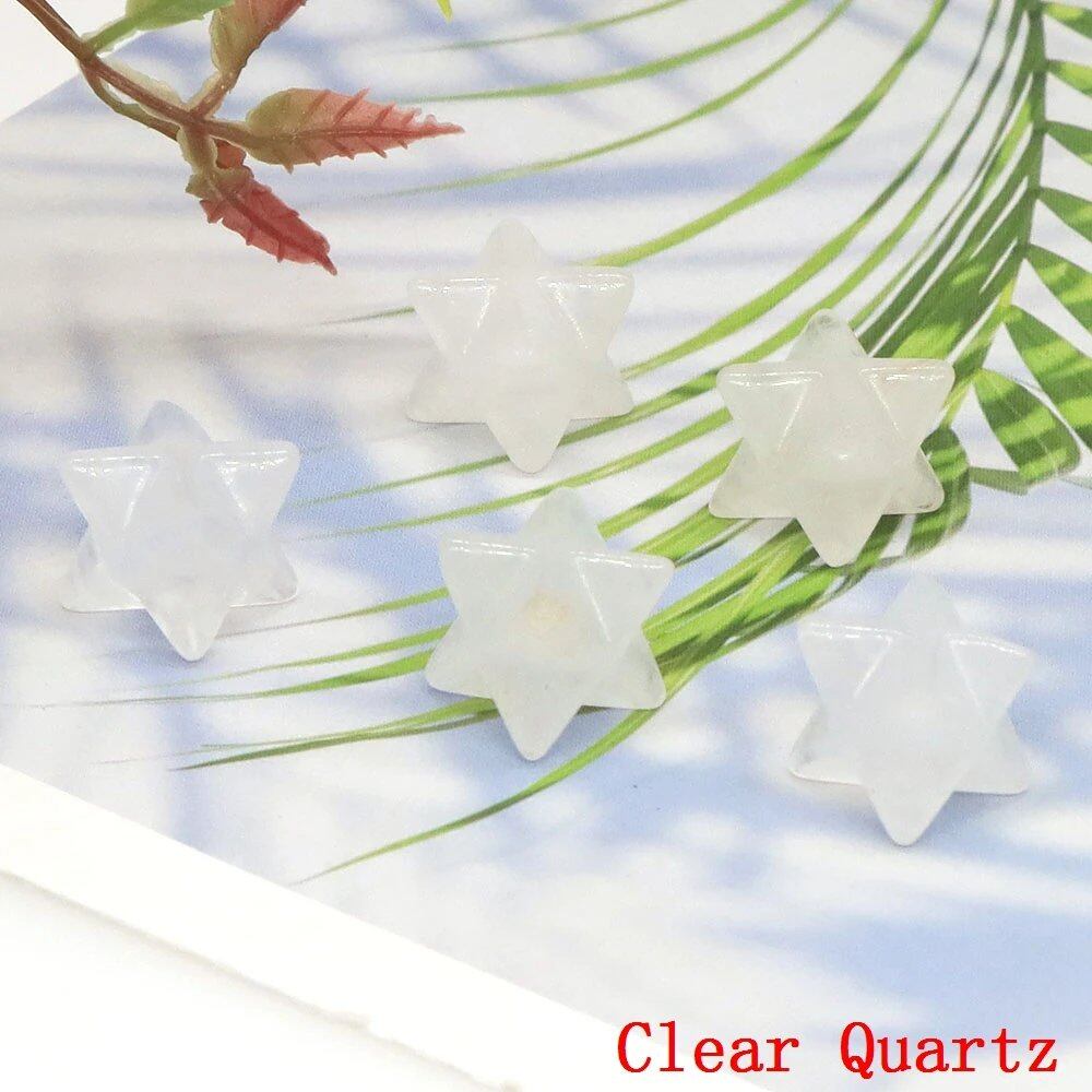 13mm メルカバスター 天然チャクラクォーツストーン クリスタル ウィッカ レイキヒーリング エネルギー ジェム プロテクション DIYジュエリー デコレーション 卸売 サイズ：40個入り カ_20