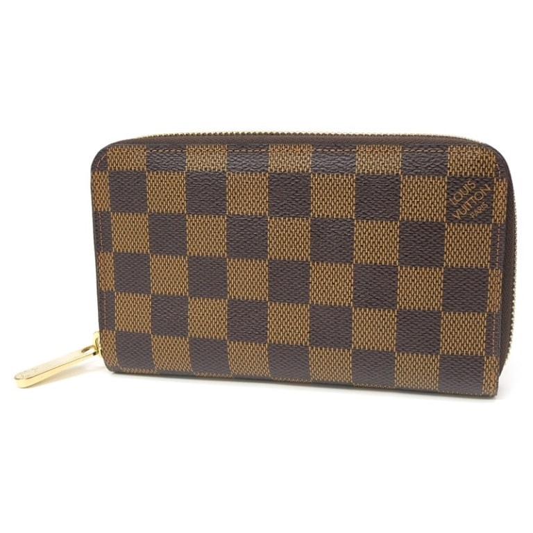 ルイ・ヴィトン LOUISVUITTON ジッピーコンパクト ウォレット N60028 ダミエ 【中古】(66706)