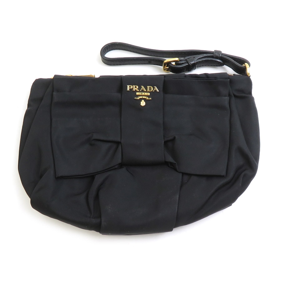 プラダ PRADA ポーチ ナイロン ブラック レディース 56161a