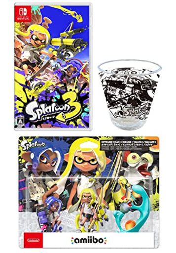【オリジナル輸送箱で配送】スプラトゥーン3 -SWITCH +AMIIBO トリプルセット[インクリング【イエロー】/オクトリング【ブルー】/コジャケ](スプラトゥーンシリーズ) (【AMAZON.C
