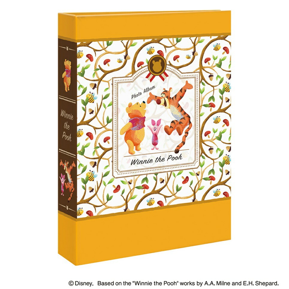 （まとめ買い）ポケットアルバム L判 3段 180枚 ディズニー くまのプーサン 1PL-1503-3 [x3]