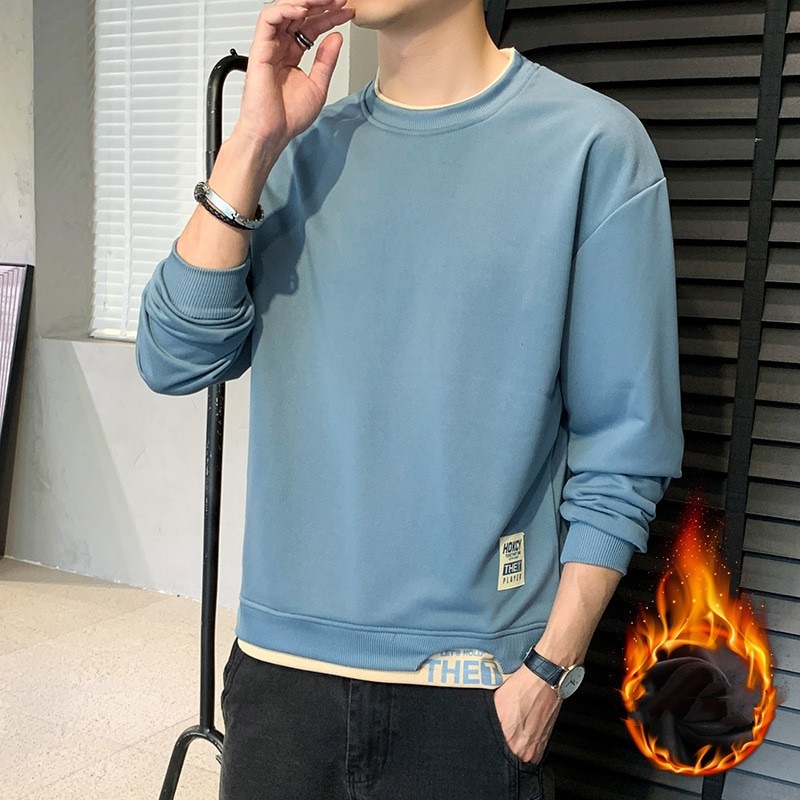 パーカー プルオーバー メンズ 裏ボア 裏起毛 長袖 ポケット付き シャツ クルーネック 秋服 ファスナー インナー トレーナー スポーツ カジュアル